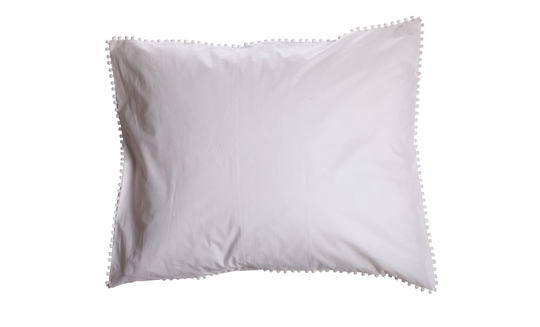 POM-POM Örngott Vit 50x60