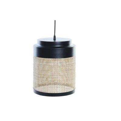 Taklampa DKD Home Decor Naturell Svart 220 V 50 W (24 x 24 x 29 cm)
