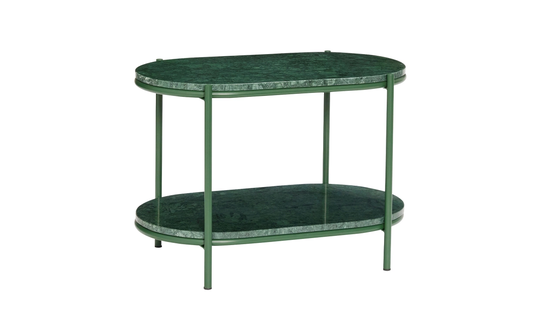 SIDOBORD Marmor Grön