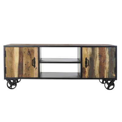 Skänk DKD Home Decor Trä Metall (140 x 40 x 55 cm)