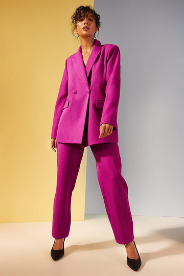 Mixa & Matcha Oversize Kavaj, Purple