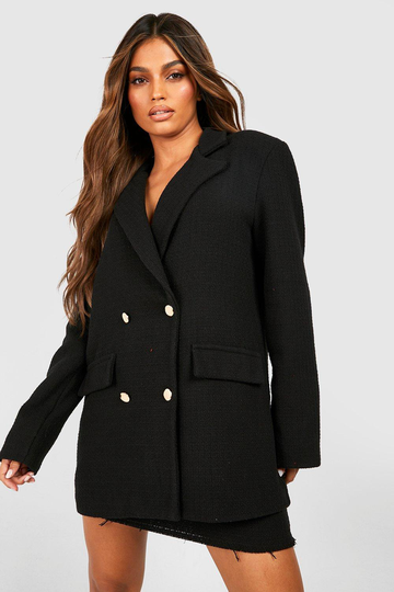 Premium Kavaj I Bouclé, Black