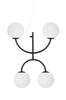Taklampa Luna X Svart