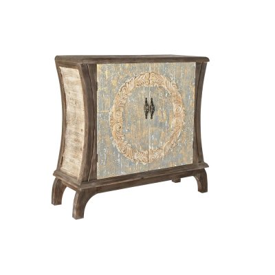 Skänk DKD Home Decor Gran Grå MDF Mörkbrun (107 x 37 x 87 cm)
