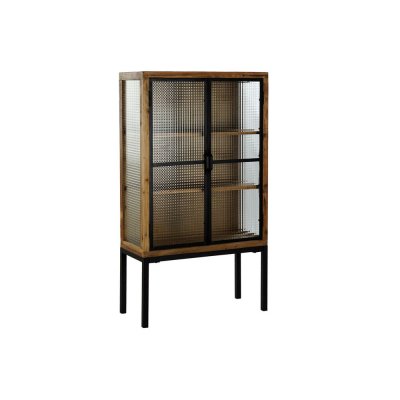 Visningsställ DKD Home Decor Glas Trä (80 x 35 x 145 cm)