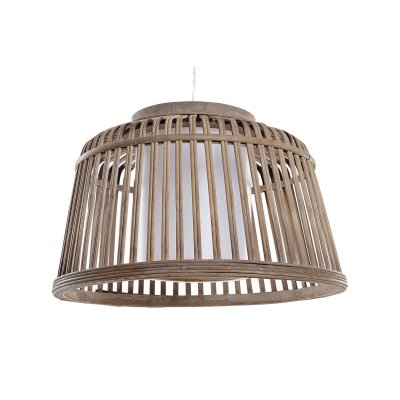 Taklampa DKD Home Decor Vit Ljusbrun 220 V 50 W (41 x 41 x 26 cm)