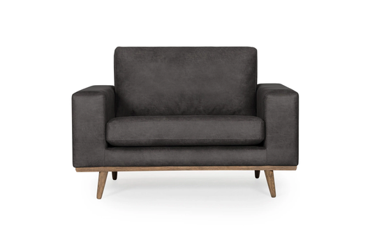 STOCKHOLM Leather Fåtölj Antracit