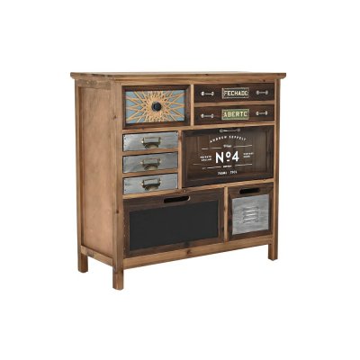 Byrå DKD Home Decor Gran Naturell MDF Vintage (80 x 32 x 78 cm)