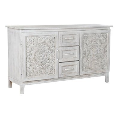 Skänk DKD Home Decor Vit Mangoträ (140 x 40 x 80 cm)