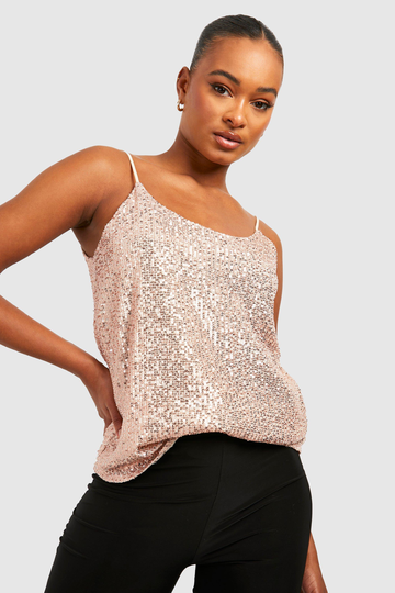 Tall - Linne Med Paljetter, Gold