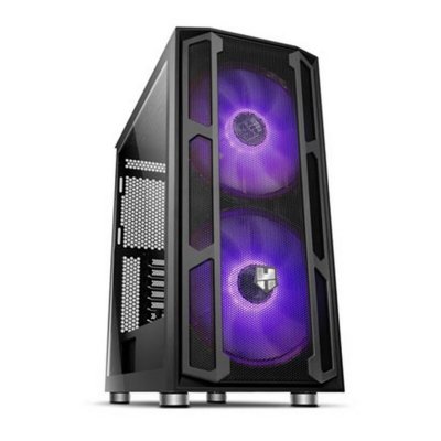 Tornchassi Micro ATX / Mini ITX / ATX NOX NX Hummer Nova RGB Ø 20 cm Svart