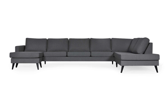 GOTLAND U-Soffa XL Höger Mörkgrå