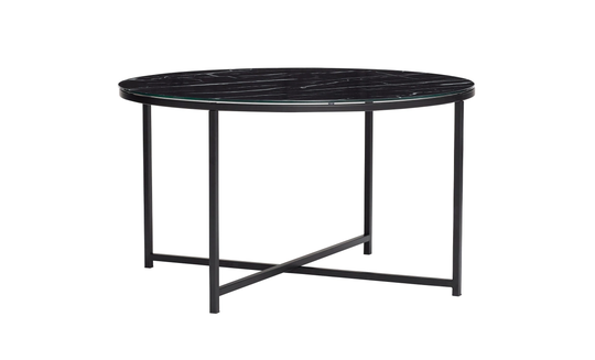 SOFFBORD Glas Svart
