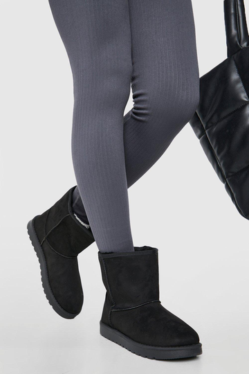 Låga Mjuka Boots, Black