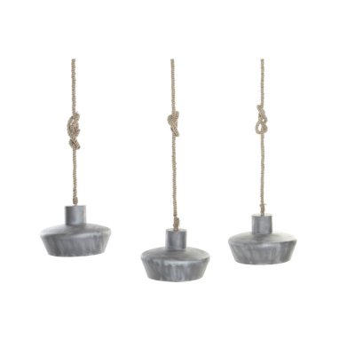 Taklampa DKD Home Decor Grå Metall Snöre (135 x 37 x 160 cm)