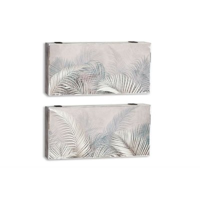 Omslag DKD Home Decor Tropiskt Räknare 46,5 x 6 x 31,5 cm 2 antal Trä MDF