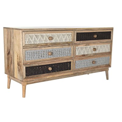 Skänk DKD Home Decor Naturell Grå Mangoträ (147 x 48 x 79 cm)
