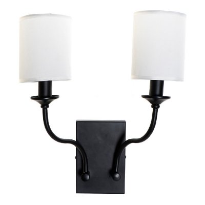 Taklampa DKD Home Decor Vit Svart Polyester Metall 230 V (32 x 17 x 44 cm)