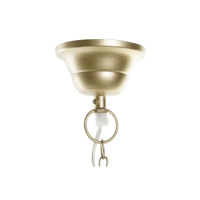 Taklampa DKD Home Decor Glas Mässing 220 V Gyllene 50 W (16 x 16 x 27 cm)