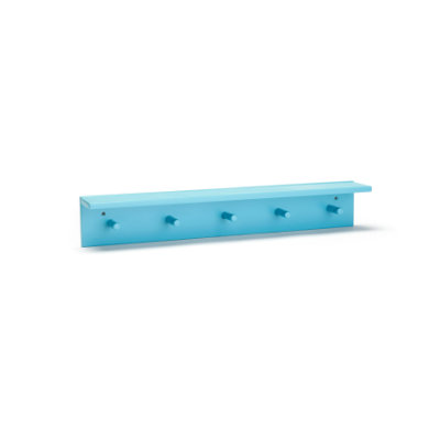 Kids Concept ® Hylla med krokar Star, turkos