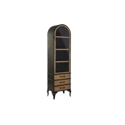 Visningsställ DKD Home Decor Glas Metall Trä (53 x 37 x 189 cm)
