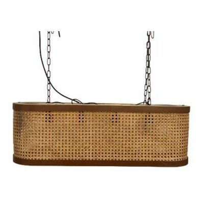 Taklampa DKD Home Decor Galler Brun Mangoträ 50 W (80 x 24 x 28 cm)