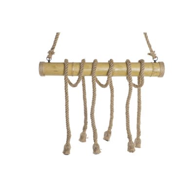 Taklampa DKD Home Decor Naturell Snöre Bambu 50 W (80 x 10 x 60 cm)