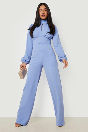 Petite - Jumpsuit Med Cut-Out Och Vida Ben