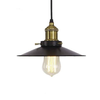 Taklampa EDM Svart Vintage Metall E27 60 W (Ø 22 x 14 cm)