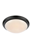 Plafond Rotor LED 35cm Svart/Vit