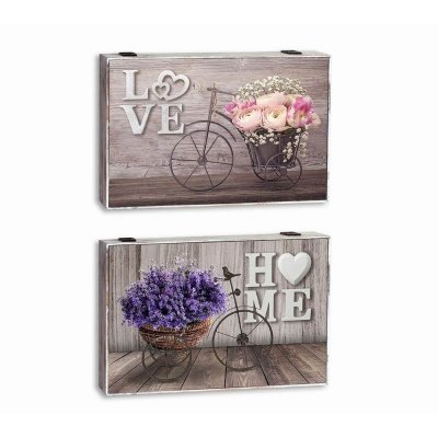 Omslag DKD Home Decor Cykel Räknare 46,5 x 6 x 31,5 cm 2 antal Trä MDF