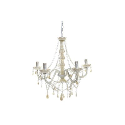 Taklampa DKD Home Decor 25W Kräm 220 V (56 x 54 x 58 cm)