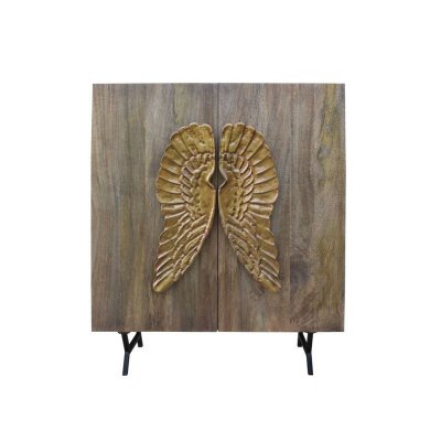 Skänk DKD Home Decor Gyllene Brun Mangoträ (100 x 45 x 120 cm)