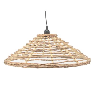 Taklampa DKD Home Decor Brun Rattan 220 V 50 W Urban (57 x 57 x 19 cm)