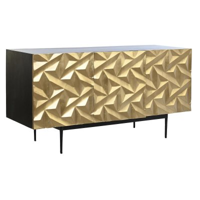 Skänk DKD Home Decor Gyllene Metall Trä (144 x 50 x 73 cm)