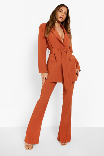 Kostymbyxor Med Slitsar, Orange