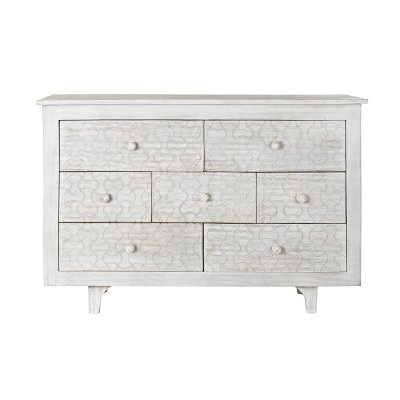 Kommod DKD Home Decor Vit (112 x 35 x 75 cm)