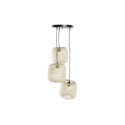 Taklampa DKD Home Decor Svart Brun 220 V 50 W (43 x 43 x 100 cm)