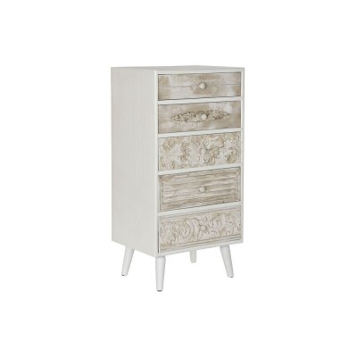 Byrå DKD Home Decor Gran Beige MDF Vit (48 x 36,5 x 96 cm)