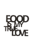 Väggdekor Ord Food