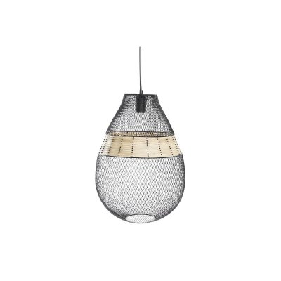 Taklampa DKD Home Decor Svart Brun 220 V 50 W (32 x 32 x 43 cm)