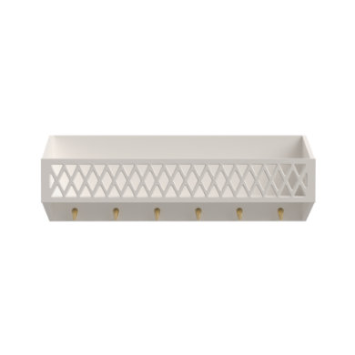Cam Cam Copenhagen Harlequin hylla med krokar beige