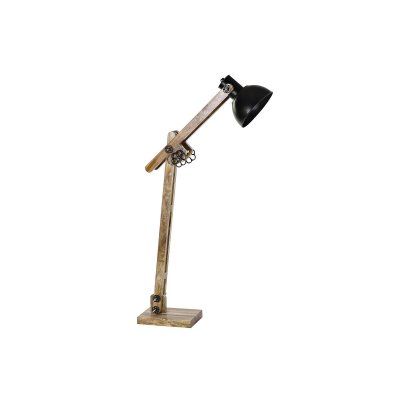 Golvlampa DKD Home Decor Svart Metall Brun Loft (85 x 25 x 140 cm)
