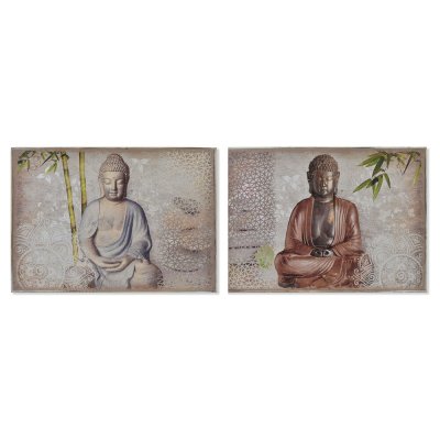 Omslag DKD Home Decor Räknare Trä (2 pcs) (46 x 32 x 7 cm)