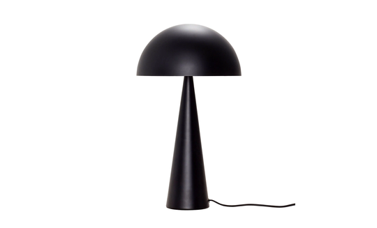 BORDSLAMPA Svart Metall Stor