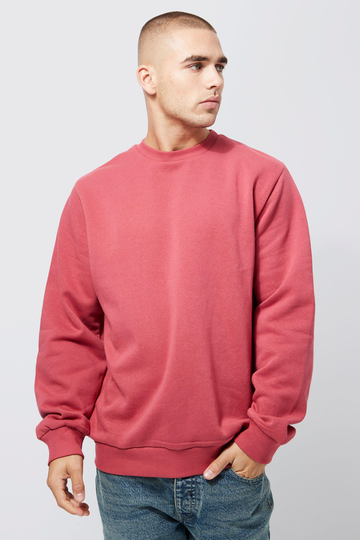 Basic Sweatshirt Med Rund Hals